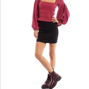 We the Free Denim Modern Femme Mini Skirt